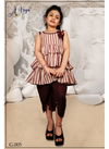 Brown Arya Guddee Latest Mix Rayon Top with Plazzo Printed Kids Wear 005